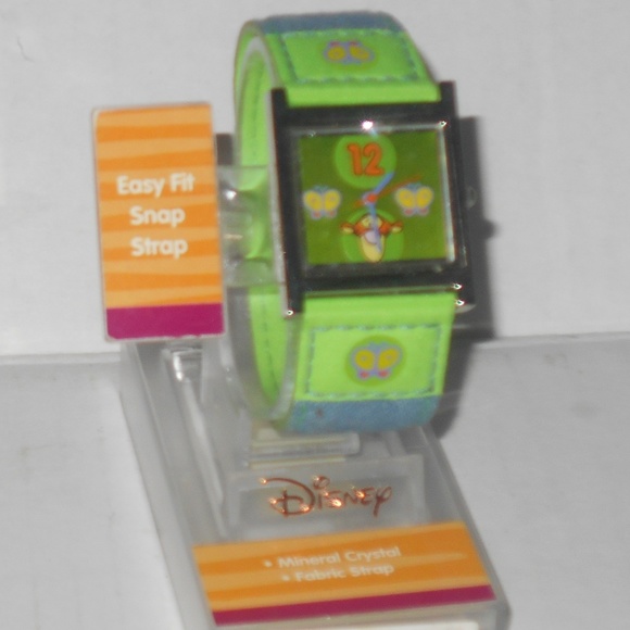Vintage Rare Collectible Fashion Tigger Green Blue Wristwatch